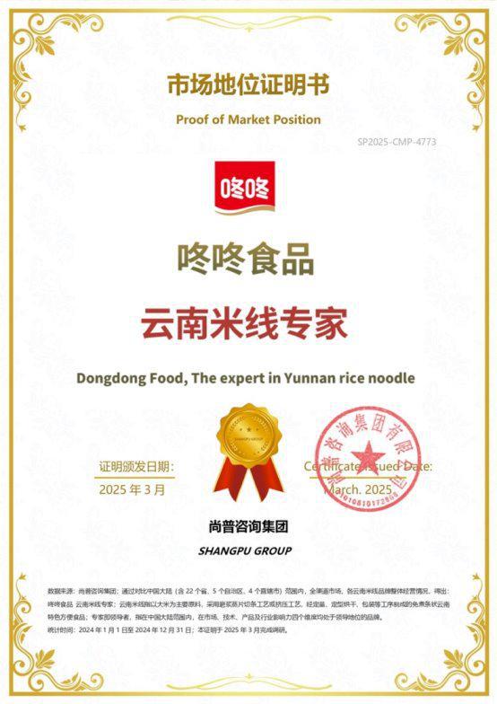 荣获尚普咨询集团系列权威品牌证明麻将胡了知名休闲零食品牌咚咚食品(图4)